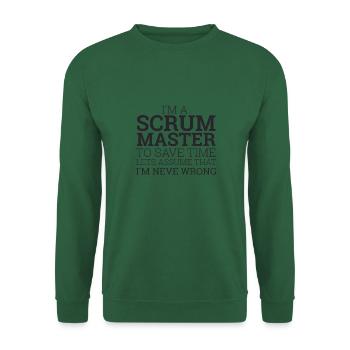 "Scrum Master" | Scrum Master - Unisex Sweatshirt - green - Front