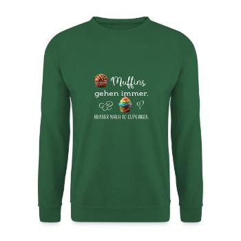 Muffin Cupcake ws - Unisex Pullover - Grün - Vorne