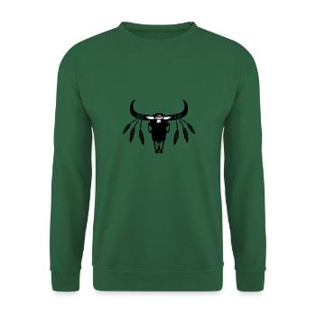 Indianer Ureinwohner Traumfänger Cowboy Western - Unisex Pullover - Grün - Vorne