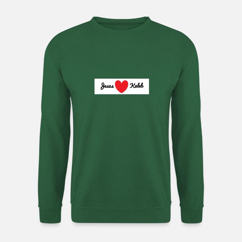 Jesus liebt Kaleb - Unisex Pullover - Grün