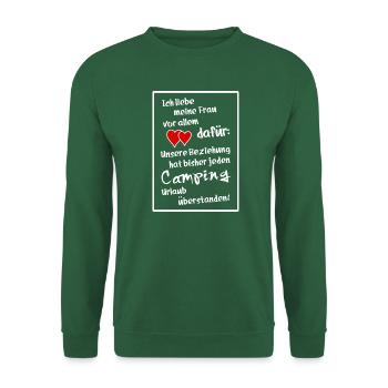 ich liebe meine frau - Unisex Pullover - Grün - Vorne