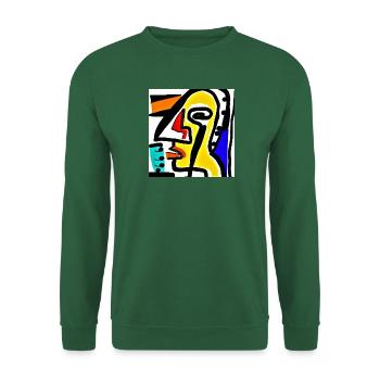 Boire et fumer Nouveau design d’art - Sweat-shirt Unisexe - vert foncé - Devant
