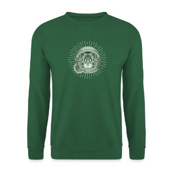 CAT Astronaut Helmet - Unisex Sweatshirt - green - Front