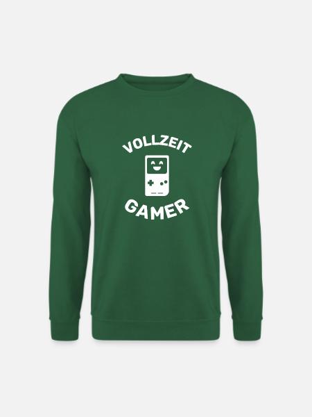 Vollzeit Gamer dunkel - Unisex Pullover - Grün