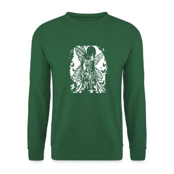 Fairycore Ästhetik Grunge Skelett Fee Goth G - Unisex Pullover - Grün - Vorne