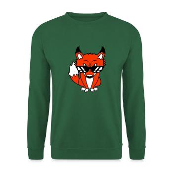 Renard Lunettes de soleil Cool Peeps High Evil Eye Fun - Sweat-shirt Unisexe - vert foncé - Devant
