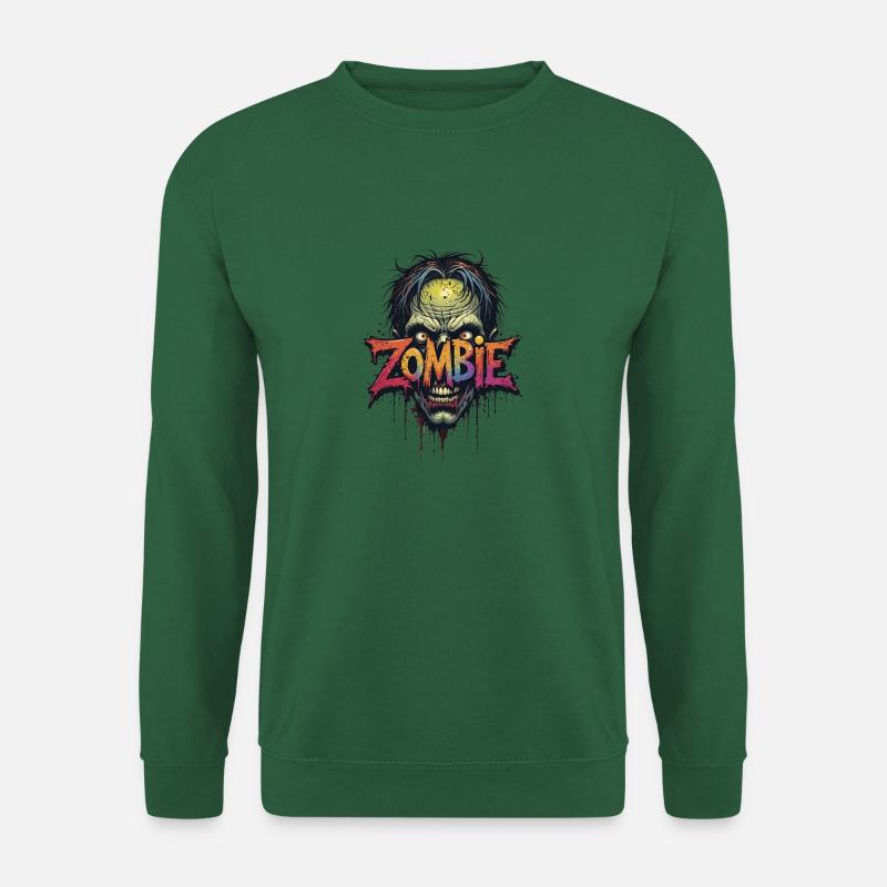 Zombie-Kopf - Unisex Pullover - Grün
