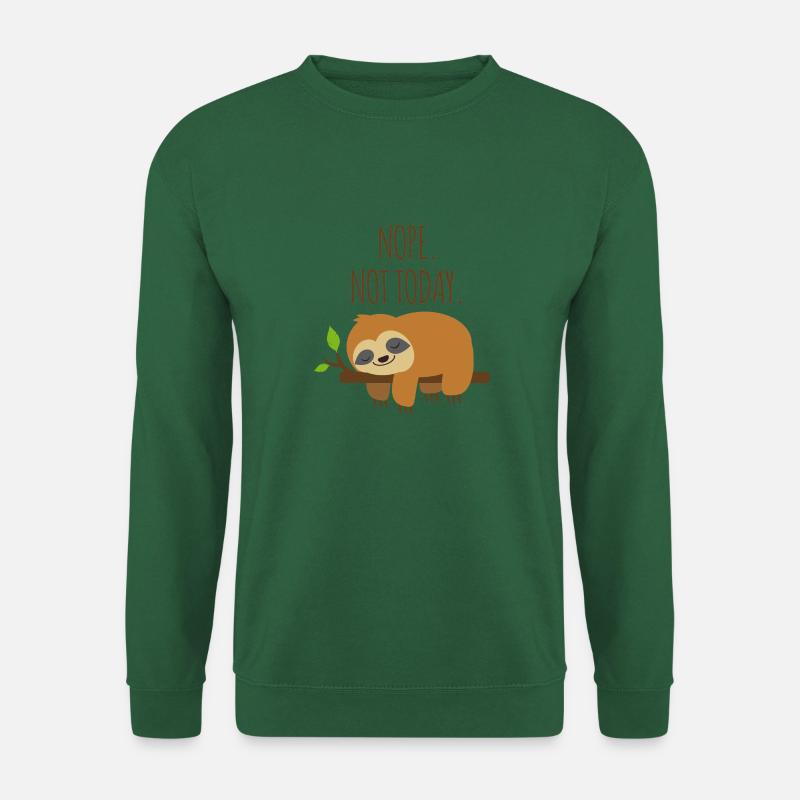 Schlafendes Faultier auf einem Ast - Unisex Pullover - Grün