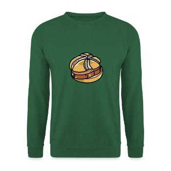 Bande dessinée Leberkäs Leberkäse Fleischkäse Buns - Sweat-shirt Unisexe - vert foncé - Devant
