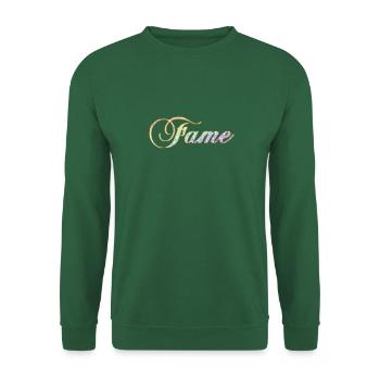 Fame Diamond Rainbow frech cooler Schriftzug - Unisex Pullover - Grün - Vorne