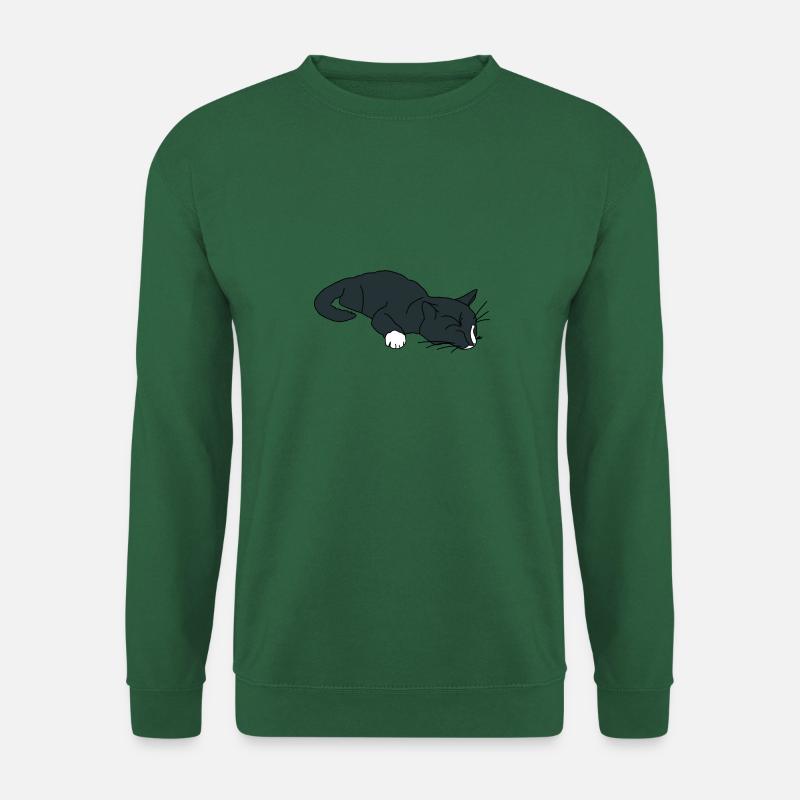 Schlafende Katze - Unisex Pullover - Grün