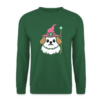 Magicien du chien maltais Cadeau Rétro - Sweat-shirt Unisexe - vert foncé - Devant