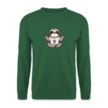 Sloth Sloth in Sleep Yoga Shirt at Rest & Yoga - Unisex Sweatshirt - green - Front