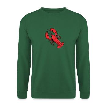 Comic Lobster Crab Lobster Lobster Sea Hobby Chef - Unisex Sweatshirt - green - Front