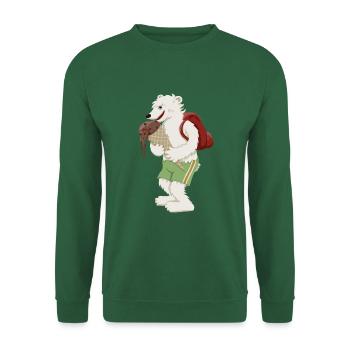 Eisbär Schultüte - Unisex Pullover - Grün - Vorne