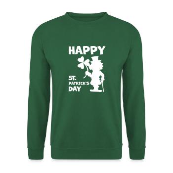 Chemise de la Saint-Patrick - Sweat-shirt Unisexe - vert foncé - Devant