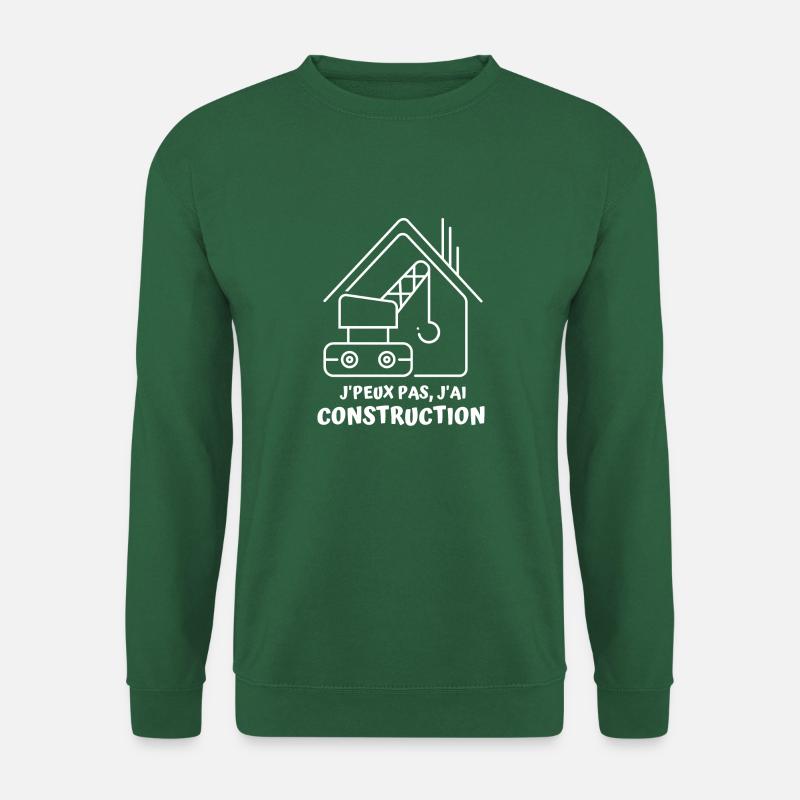 Construction chantier batiment 2 - Sweat-shirt Unisexe - vert foncé
