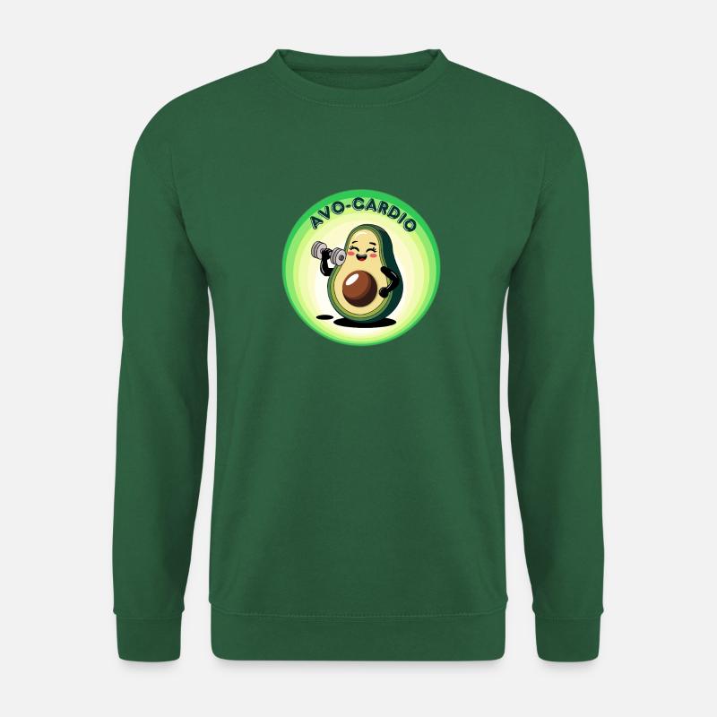 Avo-Cardio - Avocado-Enthusiasten - Unisex Pullover - Grün