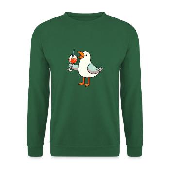 Apéritif Mouette de la mer du Nord Aperoli Spritz Campari Drink - Sweat-shirt Unisexe - vert foncé - Devant