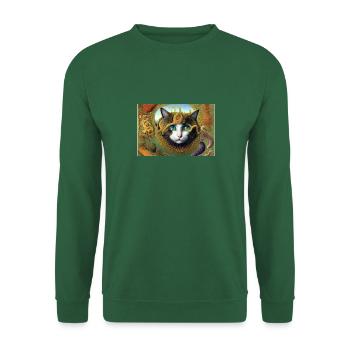 Chat mignon - Sweat-shirt Unisexe - vert foncé - Devant