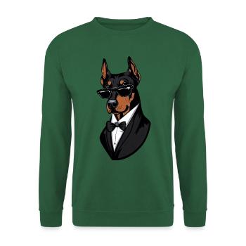 Dobermann: Der Geheimdienstagent - Unisex Pullover - Grün - Vorne