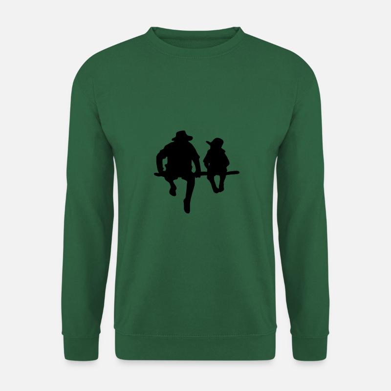 Vater Sohn - Unisex Pullover - Grün