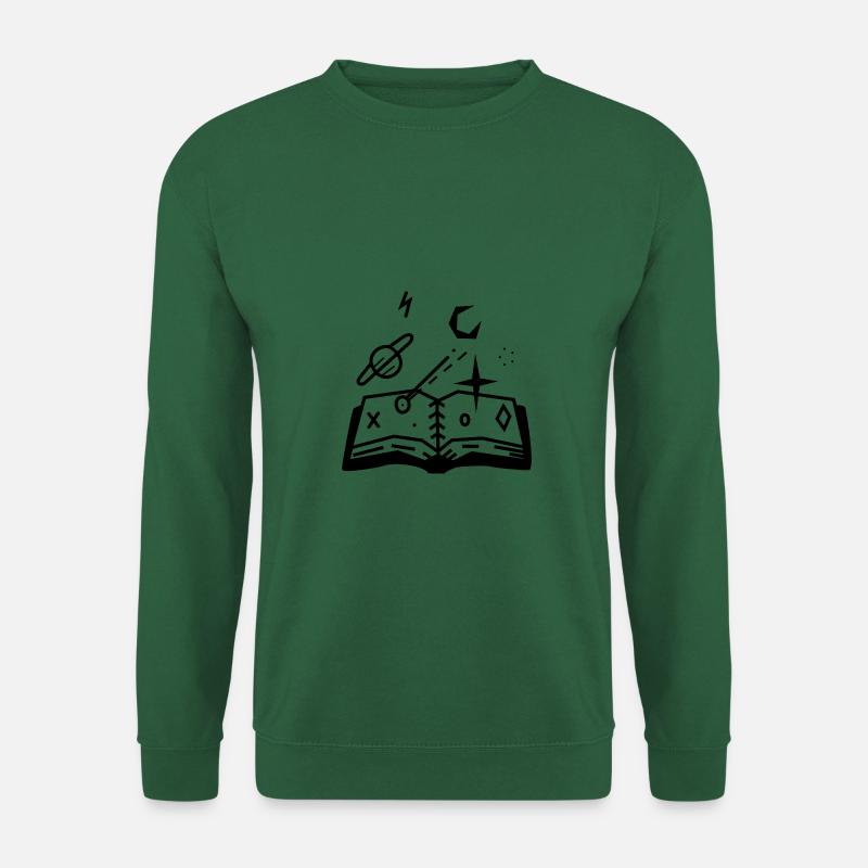 Buch Geschichte Weltall - Unisex Pullover - Grün