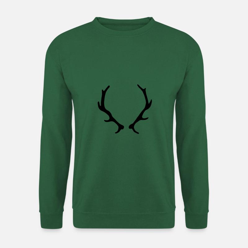Geweih Jagd Wild - Unisex Pullover - Grün