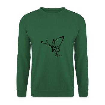 Papillon Libre Printemps - Sweat-shirt Unisexe - vert foncé - Devant