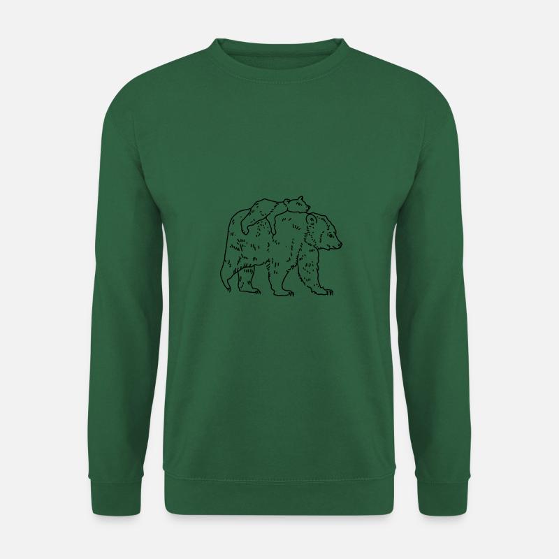 Bär Kind Laufen - Unisex Pullover - Grün