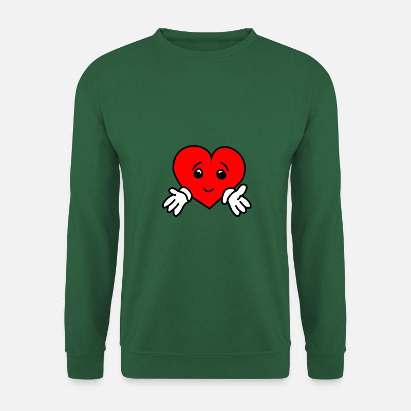 Herz Umarmung Süß - Unisex Pullover - Grün