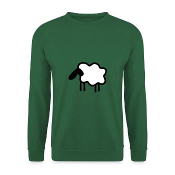 Mouton laine de moutons - Sweat-shirt Unisexe - vert foncé - Devant
