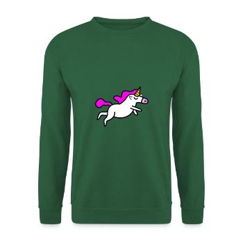 Unicorn Fly Unicorn - Unisex Sweatshirt - green - Front