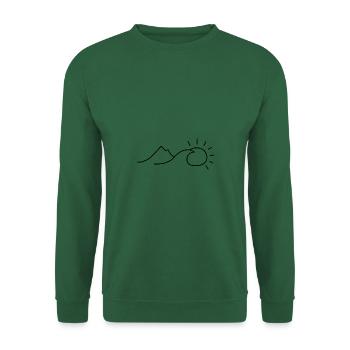 Mountain Wave Sun - Unisex Sweatshirt - green - Front