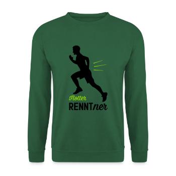 Flotter RENNTner - Jogger - Unisex Pullover - Grün - Vorne