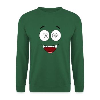 Visage fou - Sweat-shirt Unisexe - vert foncé - Devant