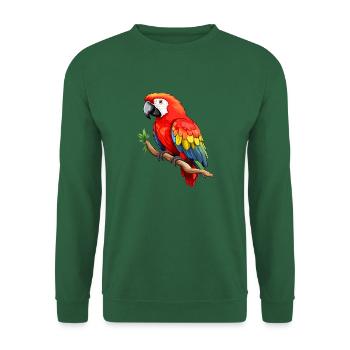 Colorful Parrot Macaw - Unisex Sweatshirt - green - Front