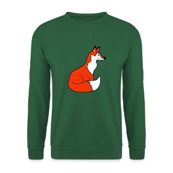 Fox Red Fox Wild Animal Clever Forest Inhabitants - Unisex Sweatshirt - green - Front