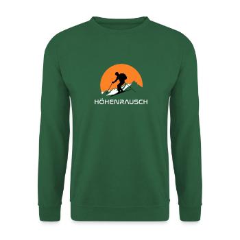 Höhenrausch - Skidesign - Unisex Pullover - Grün - Vorne