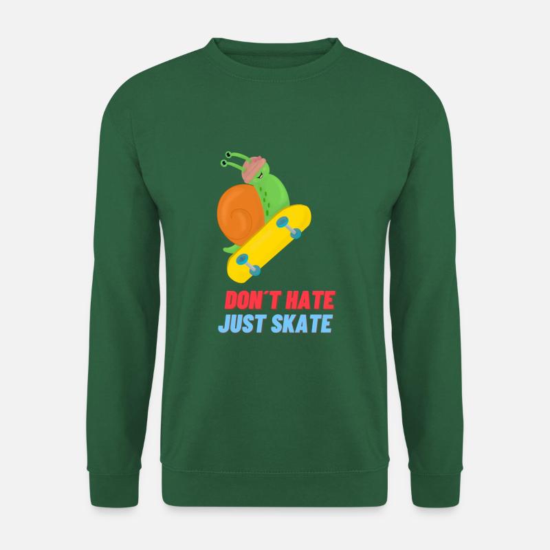 Don´t hate just skate - Unisex Pullover - Grün