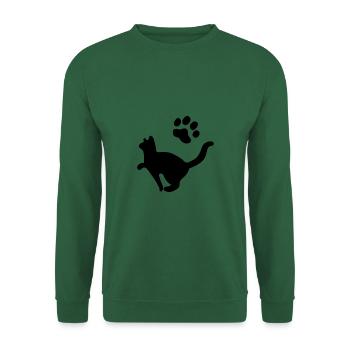 Chat Animal de compagnie - Sweat-shirt Unisexe - vert foncé - Devant