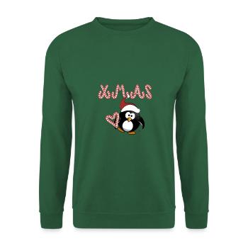 XMAS Pinguin - Unisex Pullover - Grün - Vorne