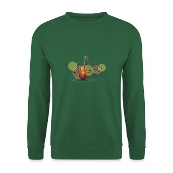 Violoncelle - Sweat-shirt Unisexe - vert foncé - Devant
