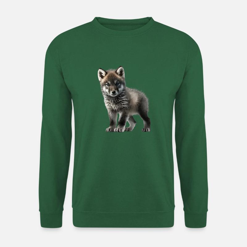 Süßer Baby Wolf - Unisex Pullover - Grün