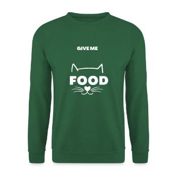 GIVE ME FOOD CAT 2 - Unisex Pullover - Grün - Vorne
