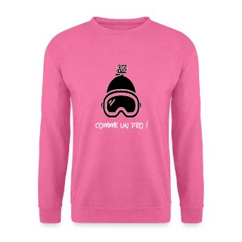COMME UN PRO - Sweat-shirt Unisexe - rose - Devant
