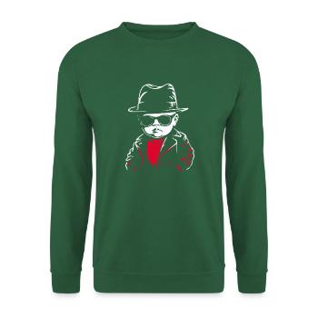 Le bébé de la mafia - Sweat-shirt Unisexe - vert foncé - Devant