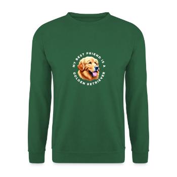 My Best Friend is a Golden Retriever - Unisex Sweatshirt - green - Front