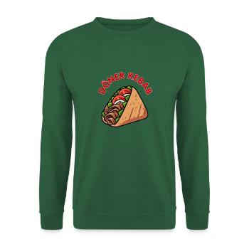 Döner Kebab Dürüm Yufka Sandwich German Streetfood - Unisex Sweatshirt - green - Front