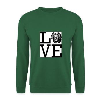 Love Hovawart dog dog owner dog saying Dog - Unisex Sweatshirt - green - Front